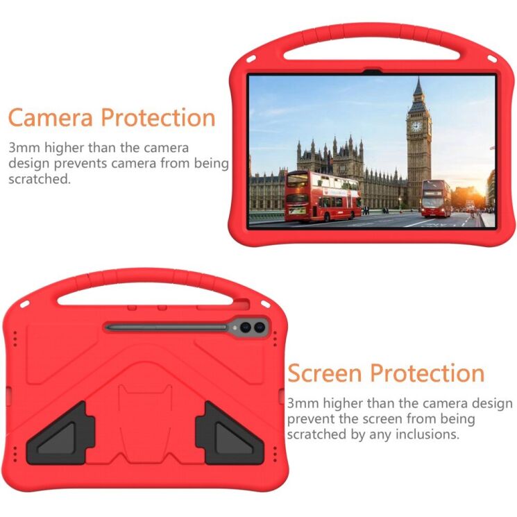 Чохол Deexe KickStand Cover для Samsung Galaxy Tab S10 Ultra - Black: фото 5 з 7