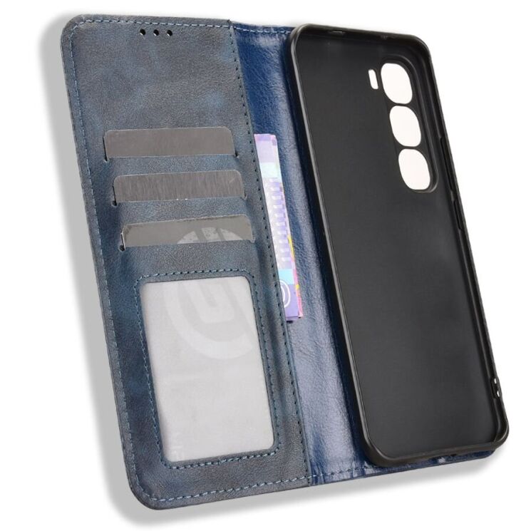 Чохол Deexe Retro Style для Infinix Hot 60 Pro Plus - Blue: фото 5 з 18