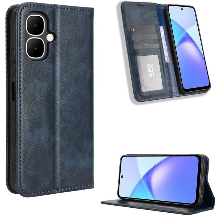 Чохол Deexe Retro Style для Infinix Smart 10 - Blue: фото 2 з 16