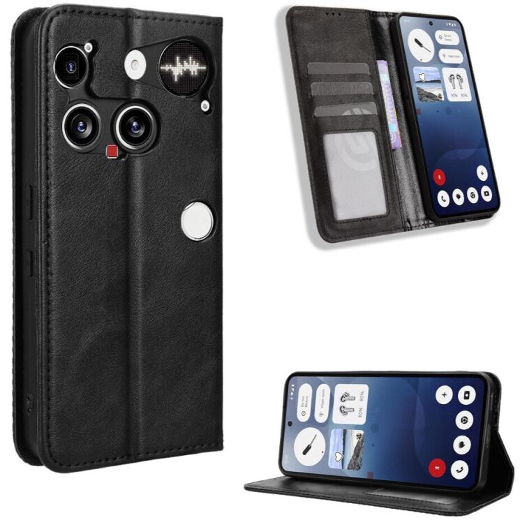 Чохол Deexe Retro Style для Nothing Phone (3) - Black: фото 2 з 18