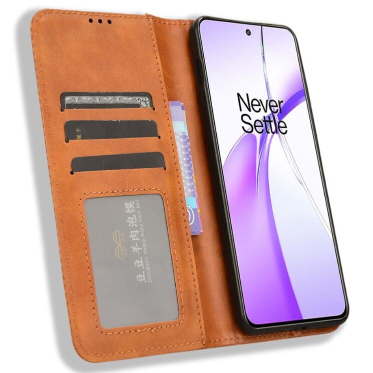Чехол Deexe Retro Style для OnePlus Ace 3V - Brown: фото 2 из 7