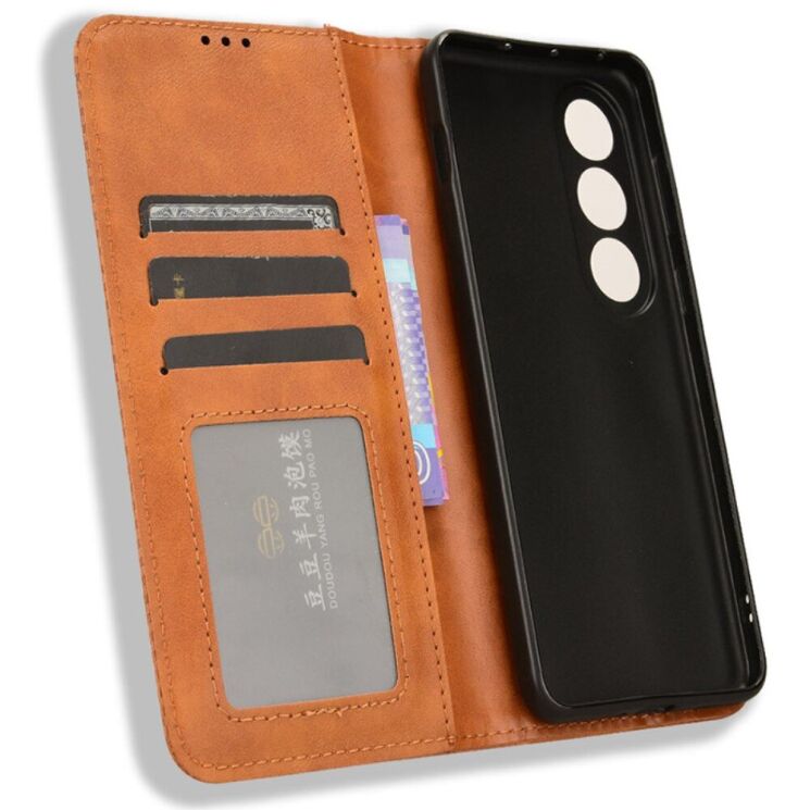 Чехол Deexe Retro Style для OnePlus Ace 3V - Brown: фото 4 из 7