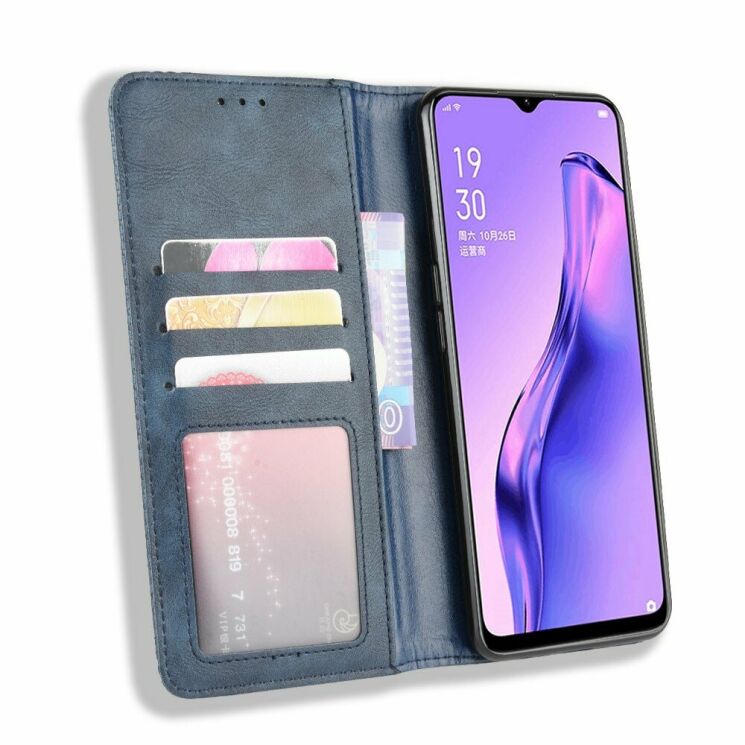 Чохол-книжка Deexe Retro Style для OPPO A31 - Blue (213306L) Чохол-книжка Deexe Retro Style для OPPO A31 - Blue: фото 5 з 9