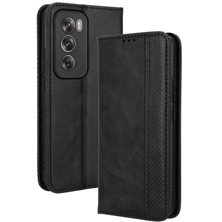 Чохол Deexe Retro Style для OPPO Reno 12 - Black: фото 1 з 7