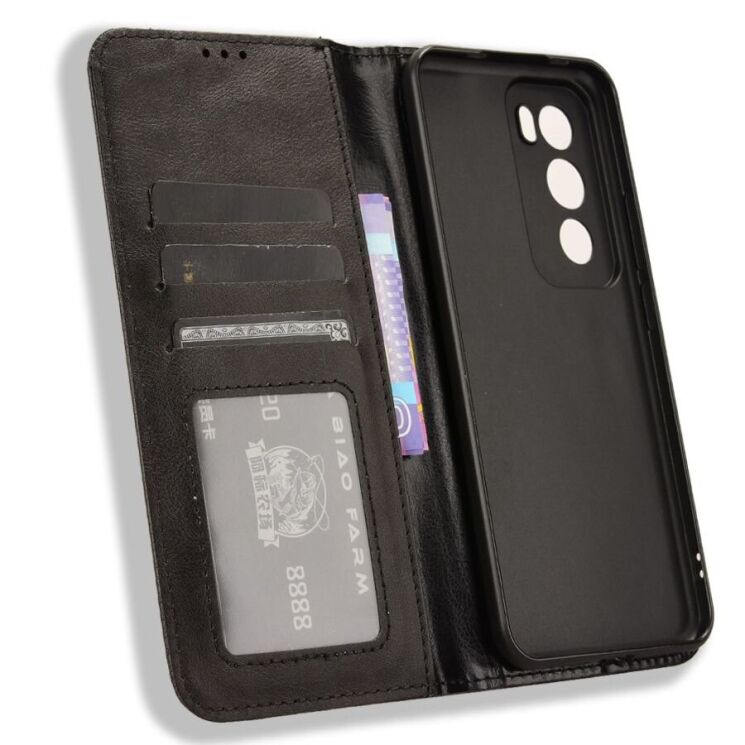 Чохол Deexe Retro Style для OPPO Reno 12 - Black: фото 4 з 7