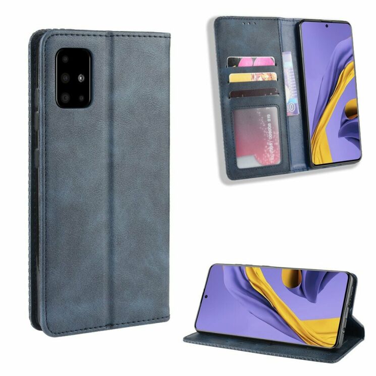 Чохол Deexe Retro Style для Samsung Galaxy A71 - Blue: фото 2 з 16