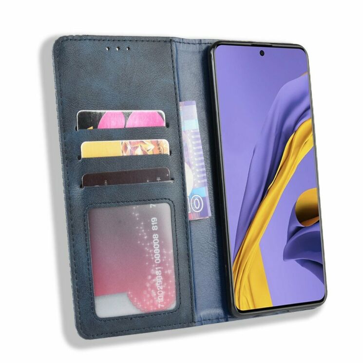 Чохол Deexe Retro Style для Samsung Galaxy A71 - Blue: фото 5 з 16