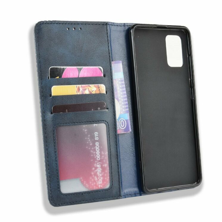 Чохол Deexe Retro Style для Samsung Galaxy A71 - Blue: фото 4 з 16