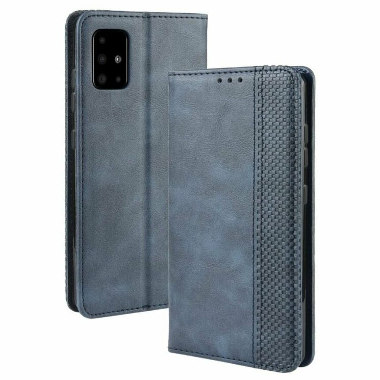 Чохол Deexe Retro Style для Samsung Galaxy A71 - Blue: фото 1 з 16