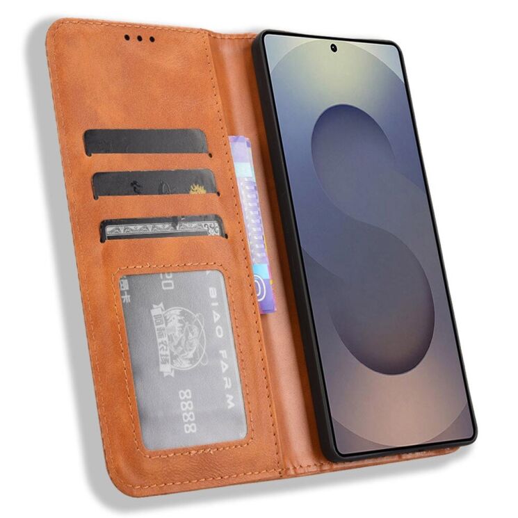Чехол Deexe Retro Style для Samsung Galaxy S25 Ultra (S938) - Brown: фото 2 из 7