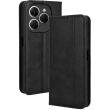 Чехол Deexe Retro Style для TECNO Spark 20 Pro - Black (345402B)