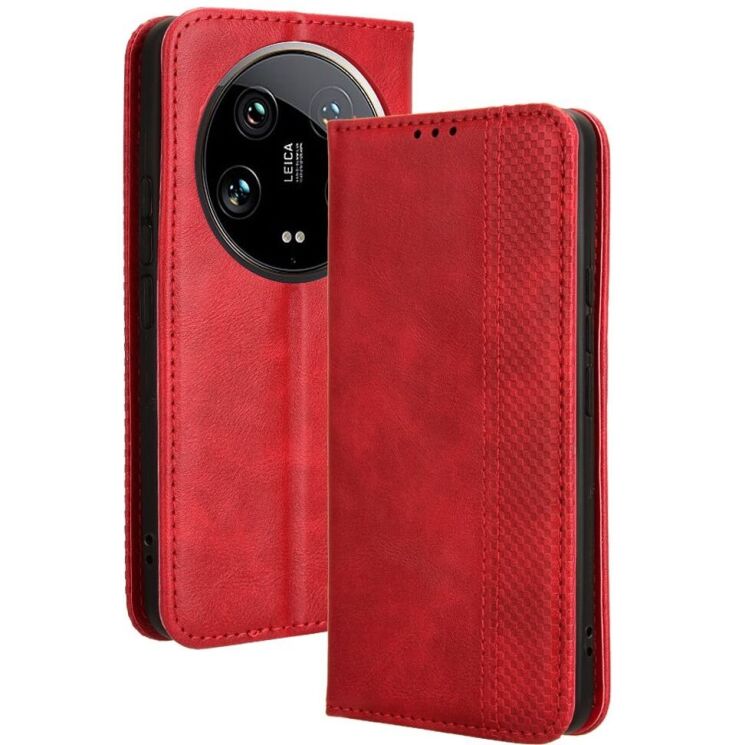 Чехол Deexe Retro Style для Xiaomi 14 Ultra - Red: фото 1 из 7