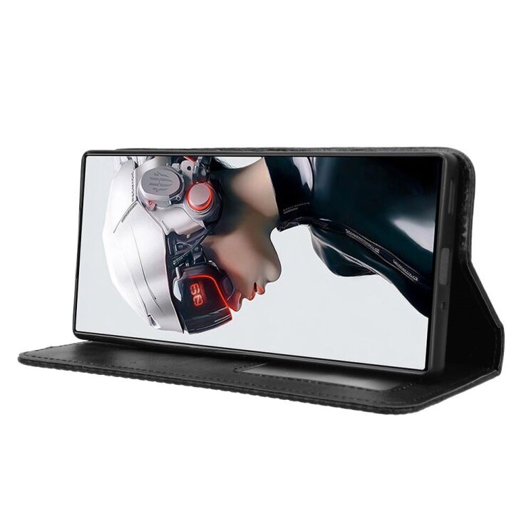 Чохол Deexe Retro Style для ZTE Nubia Red Magic 9 Pro - Black: фото 3 з 7