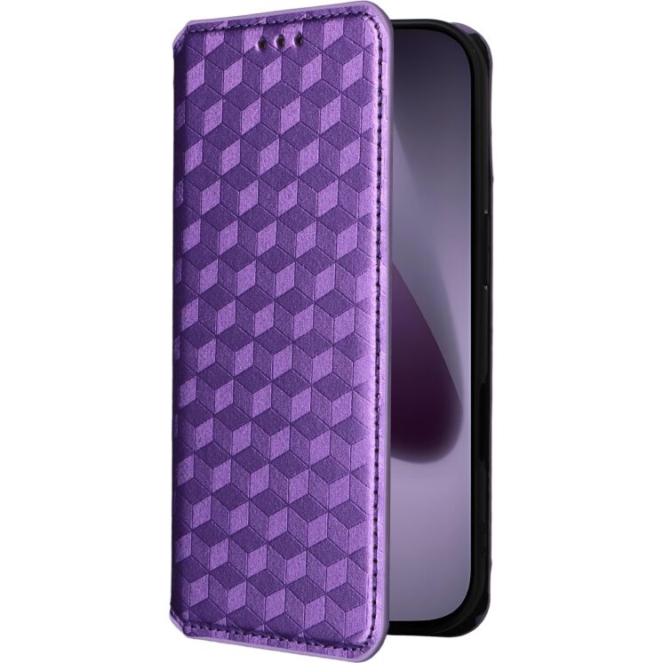 Чохол Deexe Rhombus Book для iPhone 18 Pro Max / 17 Pro Max - Purple: фото 6 з 10