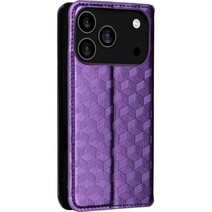 Чохол Deexe Rhombus Book для iPhone 18 Pro Max / 17 Pro Max - Purple: фото 8 з 10