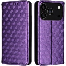 Чохол Deexe Rhombus Book для iPhone 18 Pro Max / 17 Pro Max - Purple: фото 1 з 10