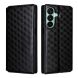 Чехол Deexe Rhombus Book для Samsung Galaxy A27 (A276) - Black (408618B). Фото 1 из 7