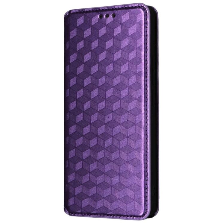 Чохол Deexe Rhombus Book для Xiaomi Redmi Note 14 4G - Purple: фото 5 з 6