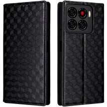 Чехол Deexe Rhombus Book для ZTE Blade A56 - Black: фото 1 из 10