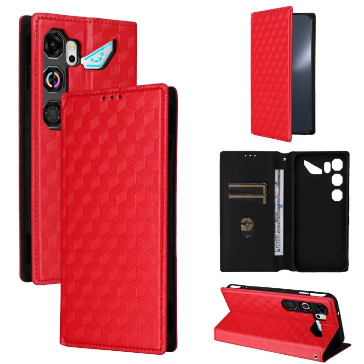 Чехол Deexe Rhombus Book для ZTE Nubia Neo 5 GT - Red (432003R) Чехол Deexe Rhombus Book для ZTE Nubia Neo 5 GT - Red: фото 6 из 8