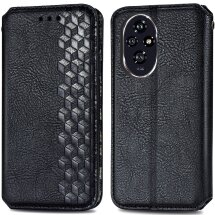 Чохол Deexe Rhombus Wallet для Honor 200 - Black: фото 1 з 9