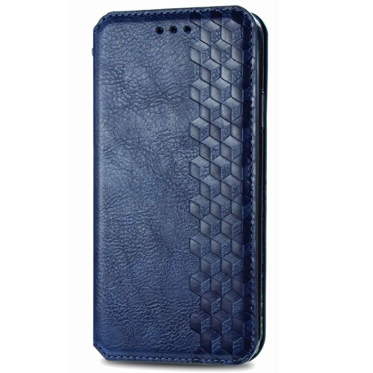 Чехол Deexe Rhombus Wallet для Infinix Smart 9 (X6532) - Blue: фото 4 из 10