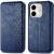 Чехол Deexe Rhombus Wallet для Infinix Smart 9 (X6532) - Blue: фото 1 из 10