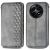 Чехол Deexe Rhombus Wallet для Realme 12 5G - Grey: фото 1 из 6