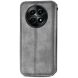Чехол Deexe Rhombus Wallet для Realme 12 5G - Grey (355911H). Фото 5 из 6