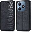 Чехол Deexe Rhombus Wallet для Realme C63 - Black (359726B)