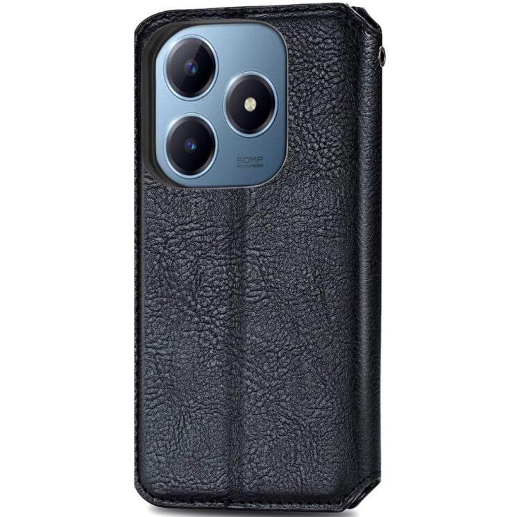Чехол Deexe Rhombus Wallet для Realme C63 - Black: фото 5 из 9