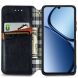 Чехол Deexe Rhombus Wallet для Realme C63 - Black (359726B). Фото 2 из 9