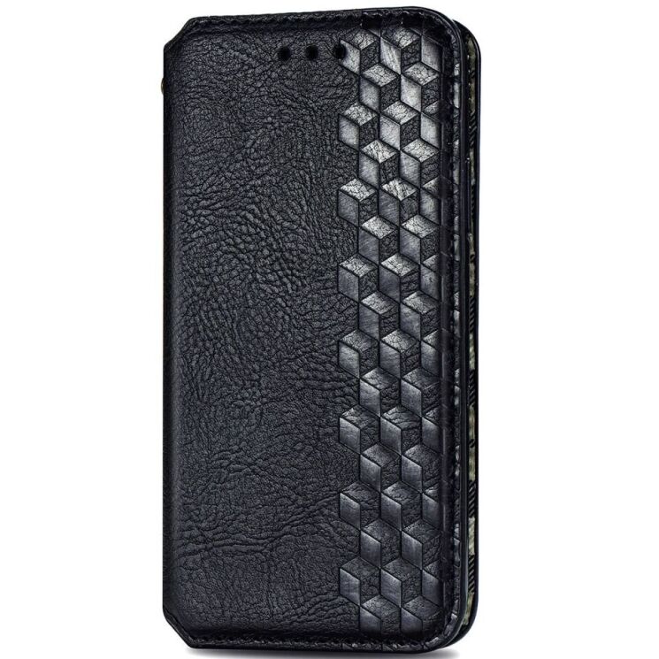 Чехол Deexe Rhombus Wallet для Realme C63 - Black: фото 4 из 9