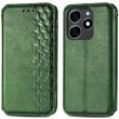 Чехол Deexe Rhombus Wallet для TECNO Spark 20C - Green (345615G)