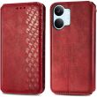 Чехол Deexe Rhombus Wallet для Xiaomi Poco X8 Pro Max - Red (408934R)
