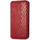 Чехол Deexe Rhombus Wallet для Xiaomi Poco X8 Pro Max - Red (408934R). Фото 5 из 10