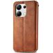 Чехол Deexe Rhombus Wallet для Xiaomi Redmi Note 13 - Brown (345960Z). Фото 5 из 6