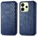 Чехол Deexe Rhombus Wallet для Xiaomi Redmi Note 14 4G - Blue (373456L). Фото 2 из 10