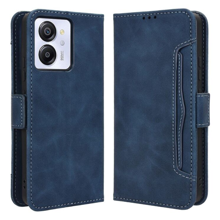 Чехол Deexe Wallet Stand для Blackview Color 8 / Oscal Modern 8 - Blue: фото 1 из 7