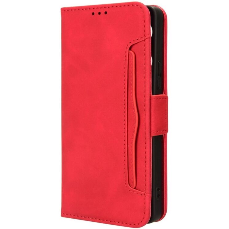Чехол Deexe Wallet Stand для Infinix GT 20 Pro - Red: фото 5 из 8