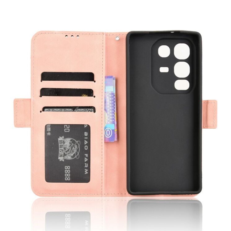 Чехол Deexe Wallet Stand для Infinix Note 50 / Note 50 Pro - Pink: фото 2 из 7