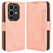 Чехол Deexe Wallet Stand для Infinix Note 50 / Note 50 Pro - Pink: фото 1 из 7