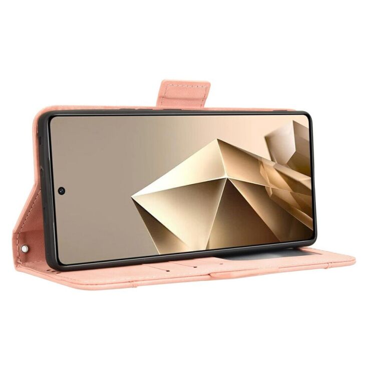 Чехол Deexe Wallet Stand для Infinix Note 50 / Note 50 Pro - Pink: фото 4 из 7