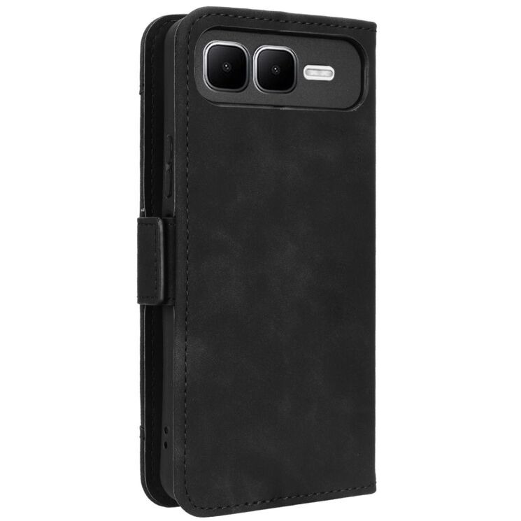 Чохол Deexe Wallet Stand для Infinix Smart 10 Plus - Black: фото 7 з 14