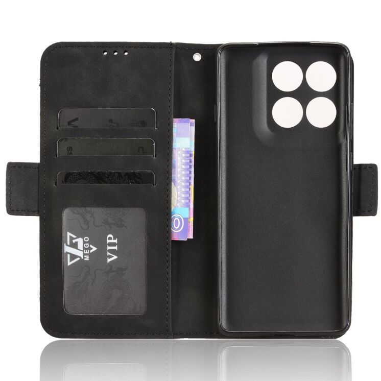 Чехол Deexe Wallet Stand для Motorola Edge 60 Pro - Black: фото 3 из 9