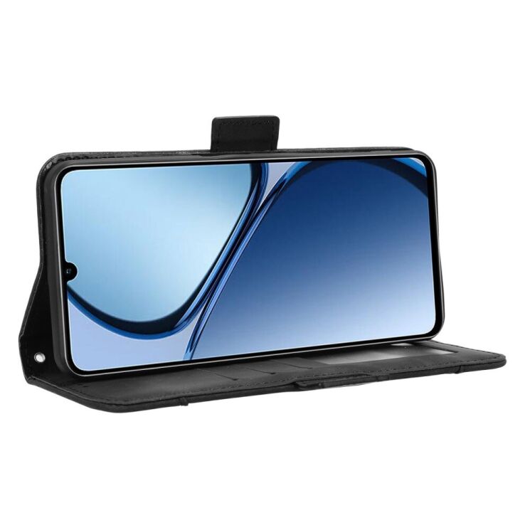 Чехол Deexe Wallet Stand для Realme C63 / C61 / Note 60x - Black: фото 3 из 7