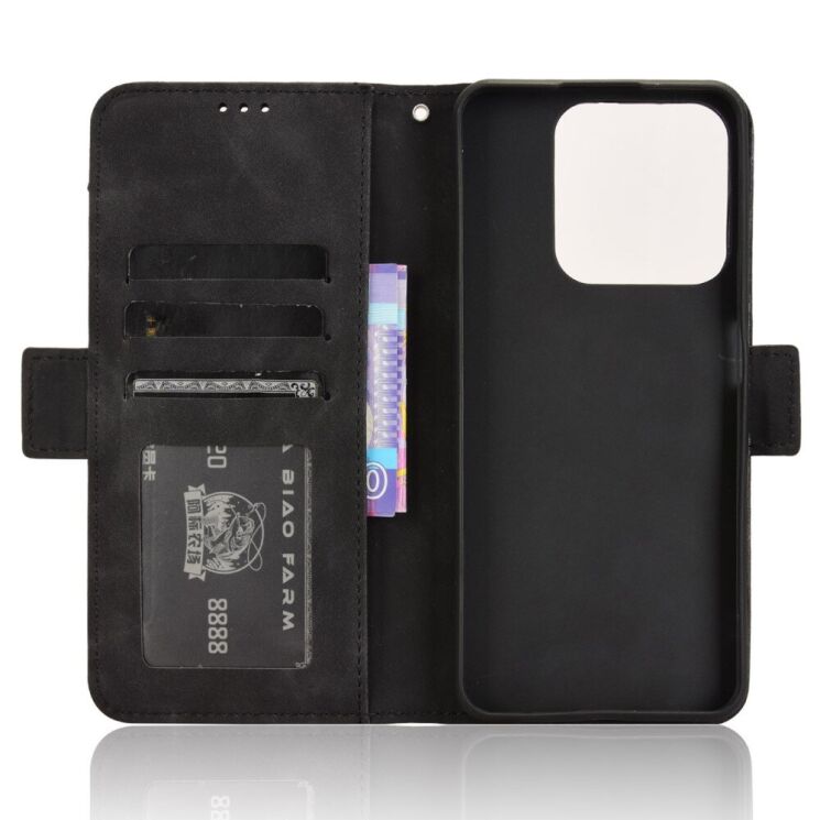 Чехол Deexe Wallet Stand для Realme C63 / C61 / Note 60x - Black: фото 5 из 7