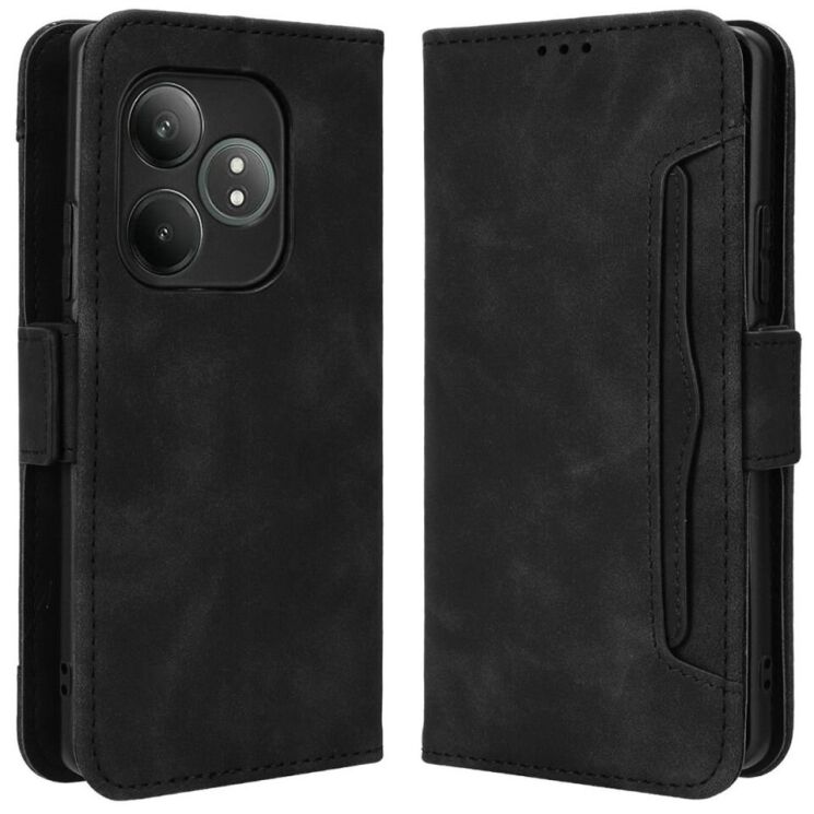 Чехол Deexe Wallet Stand для Realme GT Neo 6 SE / GT 6T / GT 6 - Black: фото 1 из 7