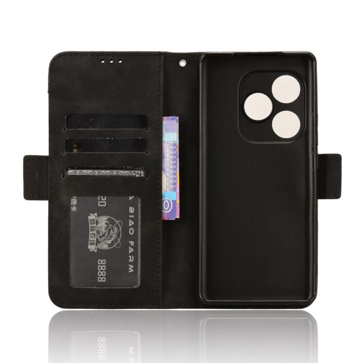 Чехол Deexe Wallet Stand для Realme GT Neo 6 SE / GT 6T / GT 6 - Black: фото 5 из 7