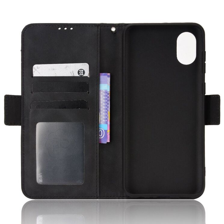 Чехол Deexe Wallet Stand для Samsung Galaxy A03 Core (A032) - Black: фото 6 из 9